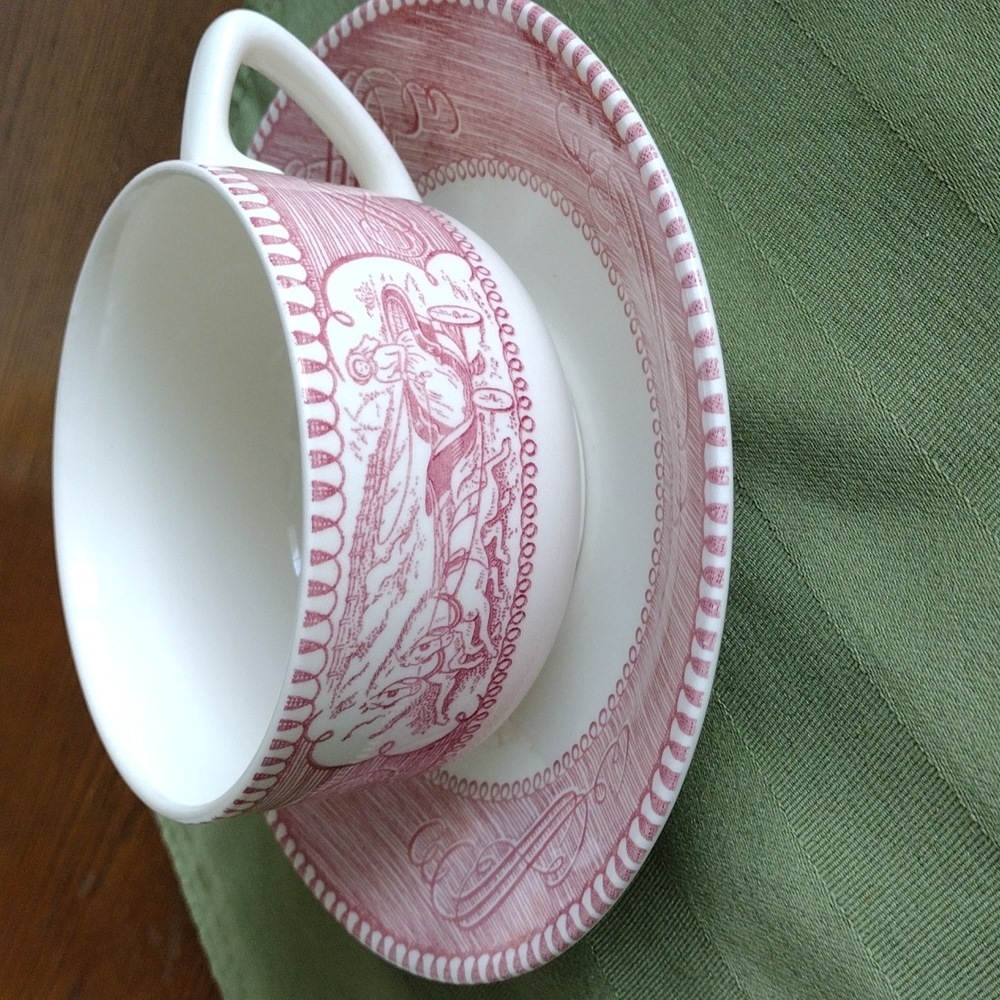 COPY - Currier & Ives cups and sauces